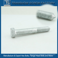 M10X120mm Silver Galvanized Hexagon Bolt